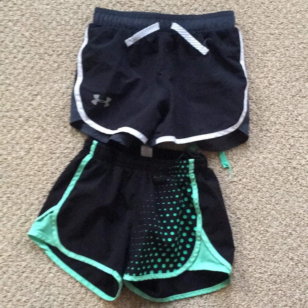 2 pairs of shorts (Under Armour and Justice)